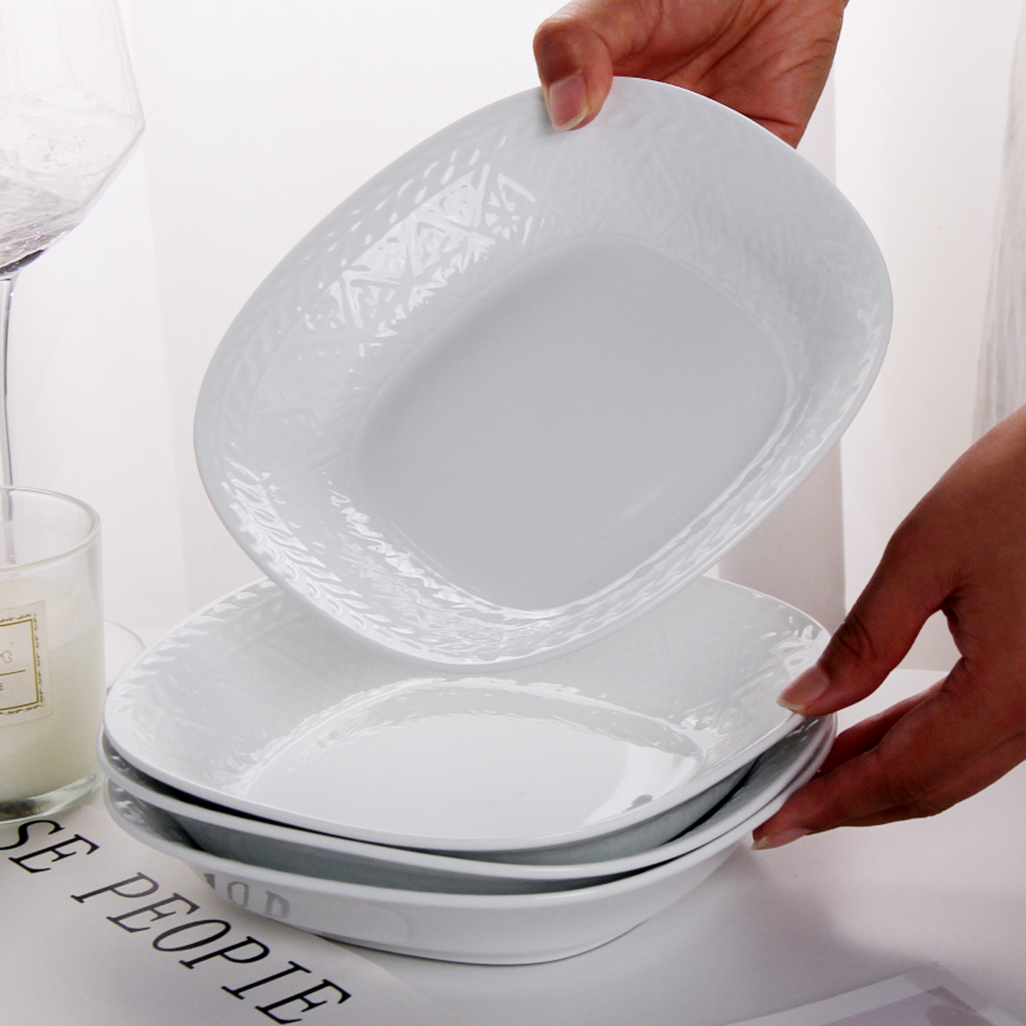 2025新款陶瓷浮雕餐具