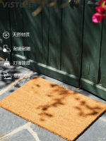 Vistlee's entrance door mat is made of natural coconut palm. The entrance door mat is a foot-rubbing home anti-slip mat and a dirt-resistant carpet thumbnail 2
