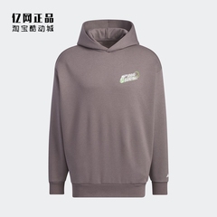 Adidas 阿迪达斯 男运动休闲宽松加绒保暖连帽套头卫衣帽衫JE3504