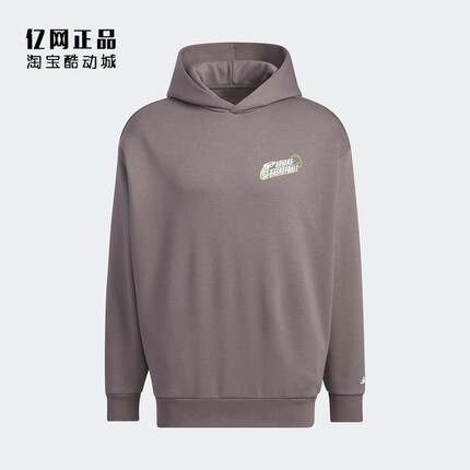 Adidas 阿迪达斯 男运动休闲宽松加绒保暖连帽套头卫衣帽衫JE3504