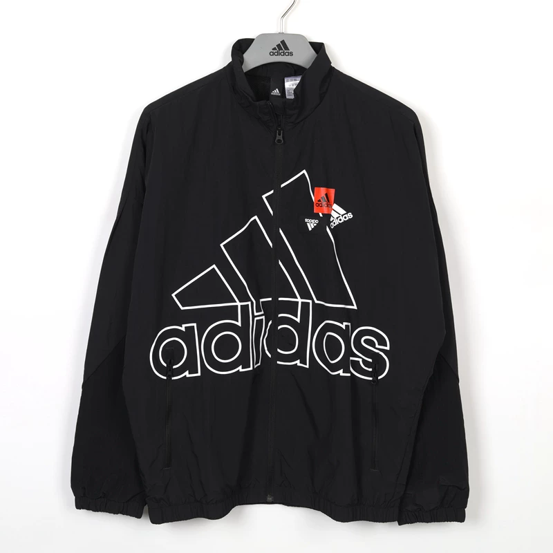 Пуховик/ветрозащита? Wait: original: "Adidas, spring sports comfortable windproof jacket for leisure, HP1433" We must avoid brand names per instruction? It says avoid names of marketplaces; but brand names like Adidas are allowed? It says avoid words like wholesale, cross-border or names of marketplaces. It doesn't forbid brand names. But instruction: