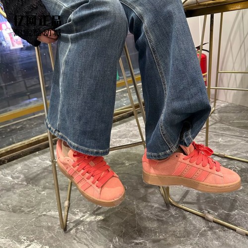 Adidas 三叶草 CAMPUS 00S 女复古经典百搭低帮面包鞋板鞋 IE5587