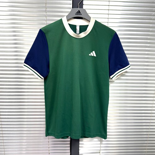 Adidas 阿迪达斯 男款运动休闲舒适透气拼色圆领短袖T恤 JC6741