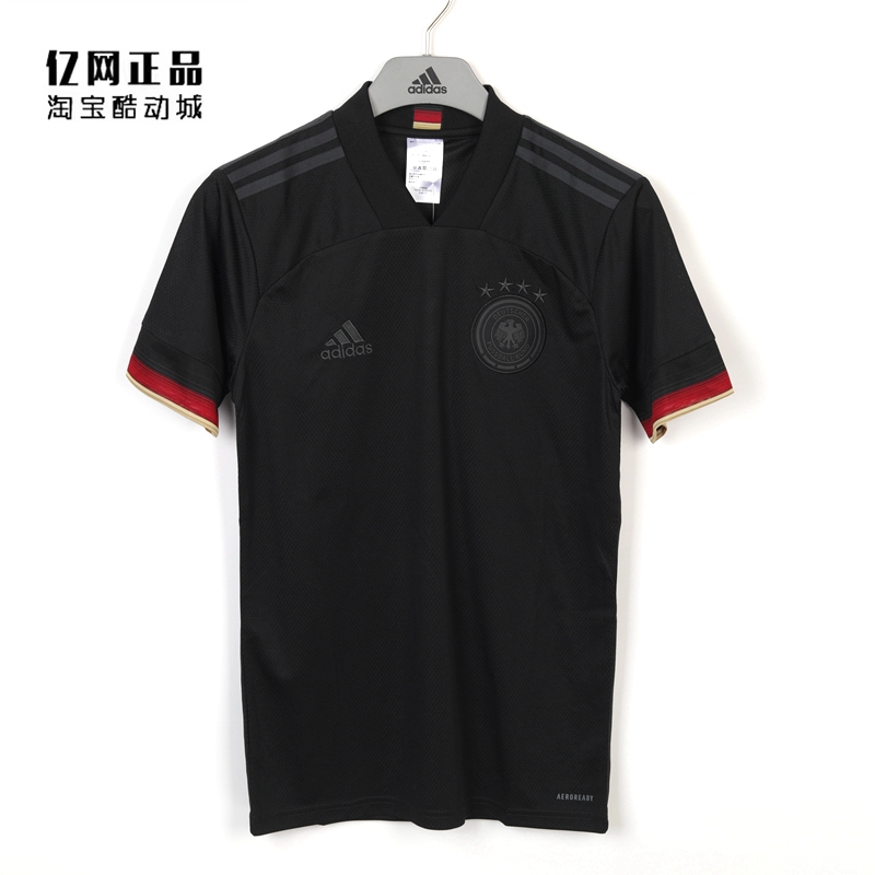 Adidas 阿迪达斯正品 男子德国队客场球迷版短袖球衣足球服EH6117