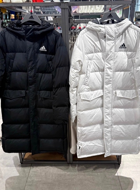 Adidas 阿迪达斯 男女运动休闲防风保暖长款羽绒服 KE5405 KE5406