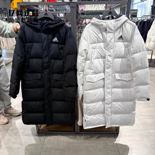 Adidas 阿迪达斯 男女运动休闲防风保暖长款羽绒服 KE5405 KE5406
