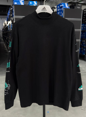 Adidas 阿迪达斯 EQT 男款宽松运动休闲圆领长袖T恤套头衫 JN4849