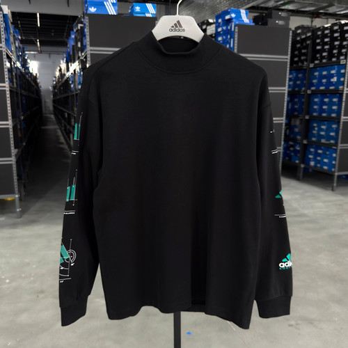 Adidas 阿迪达斯 EQT 男款宽松运动休闲圆领长袖T恤套头衫 JN4849
