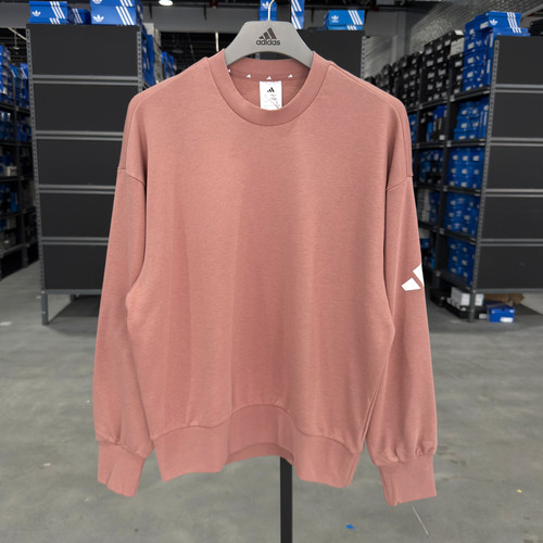 Adidas 阿迪达斯正品 男运动休闲舒适圆领针织卫衣套头衫 JF3579