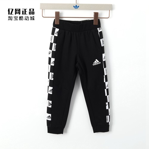 阿迪达斯儿童运动休闲束脚长裤