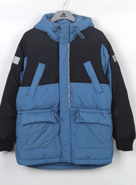 Adidas 阿迪达斯 三叶草 男款运动休闲时尚保暖中长羽绒服 HL6745