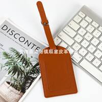 Portable multi-color pu leather thickened boarding pass luggage tag can be customized with logo travel anti-loss luggage tag thumbnail 5