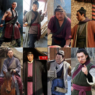 水浒传宋朝英雄好汉武侠棉麻宋江鲁智深童贯棉麻影视古装演出服装
