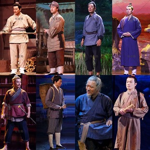 春秋战国典籍里的中国店小二百姓服农夫樵夫随从男士棉麻群演服装