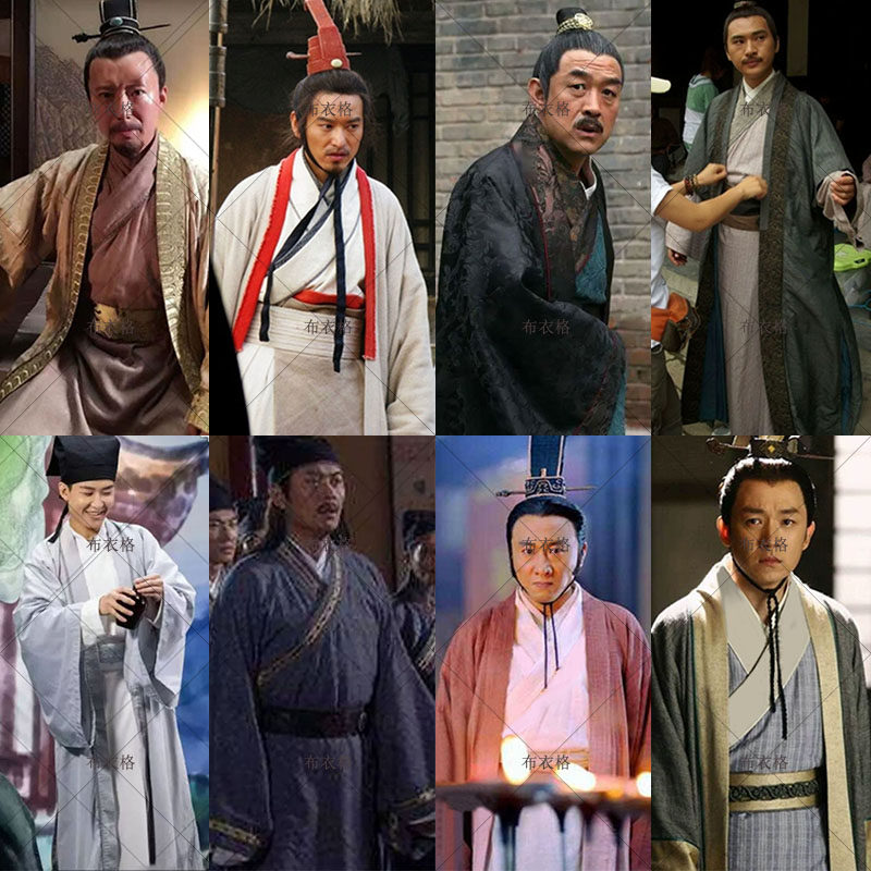 影视古装唐朝宋朝明朝古代男士汉服员外商人官员老爷掌柜棉麻古装