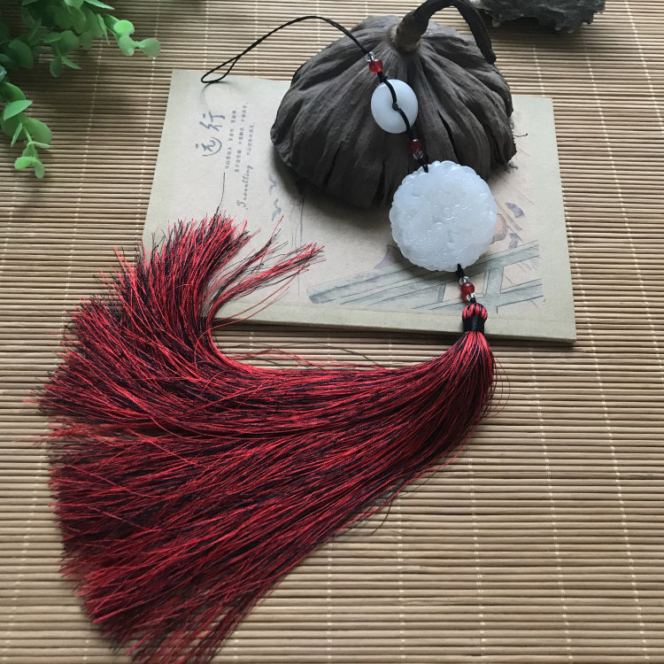 古风古装龙凤玉佩流苏腰佩汉服宫绦禁步情侣定情信物道具旗袍压襟