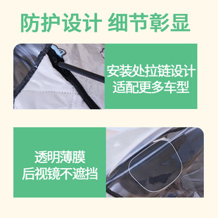 电动车挡风被防暴雨罩电瓶车专用车头罩防水加大加厚防尘雨披雨衣