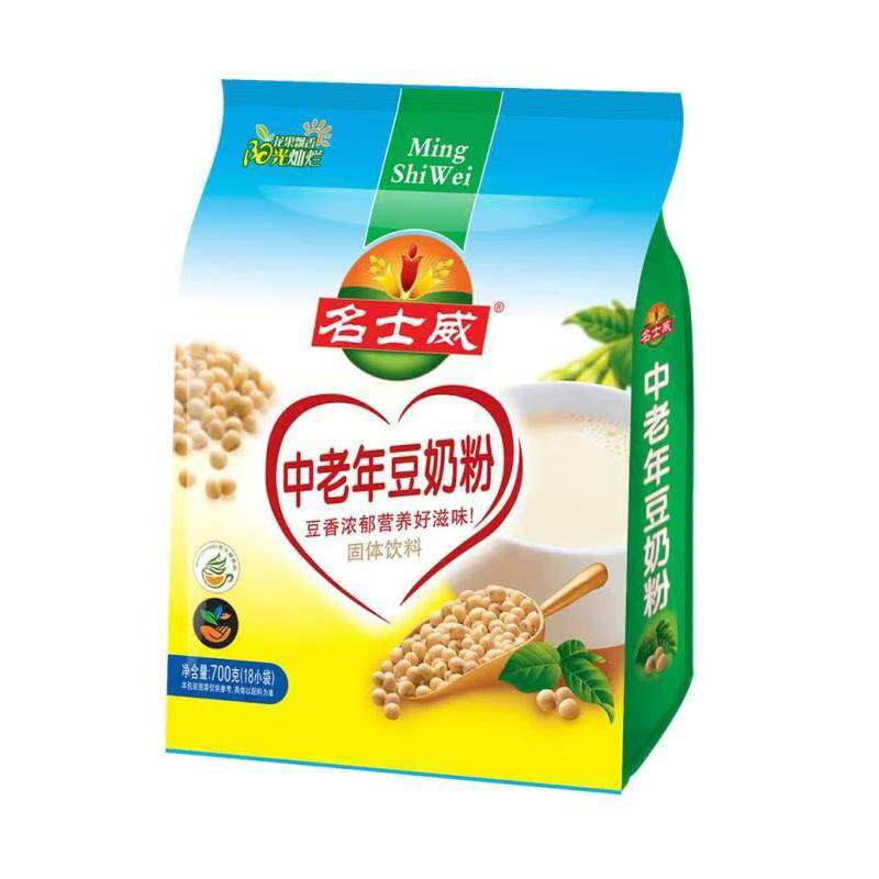 名士威中老年豆奶粉700g18小袋图片