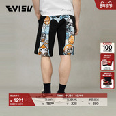 佛头大M印花短裤 EVISU福神 男士 2ESHTM5ST1179XXSN