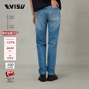 女士烫石海鸥怀旧复古牛仔裤 EVISU福神 2025年秋季