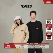 长袖 EVISU福神休闲流行时尚 松弛男女同款 T恤
