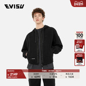 EVISU 潮流休闲运动夹克 商标刺绣时尚 KURO 男士