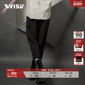 EVISU 子2ESGNW1PT283ST 休闲裤 KURO 女士海鸥标语刺绣八分裤