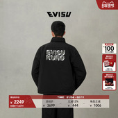 EVISU福神2025秋男士 商标刺绣加绒加厚夹克2EAGNM5JK5059RXSN