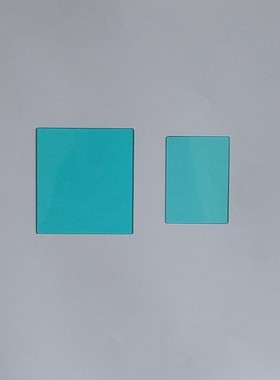 青蓝色滤光片 可见光通过滤光片 QB21 56*51*1mm