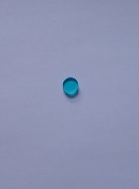 带通 青蓝色滤光片 青蓝色玻璃 可见吸收滤光片 QB21 9*1.84mm