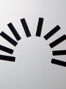 ZAB10 中性减光片 密度镜 灰色滤光片 透过率35%，35*7*0.8mm