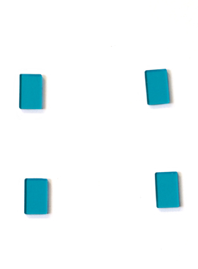 QB12 光学玻璃 青蓝色玻璃 460nm  蓝光滤镜滤波片 11*7*1mm