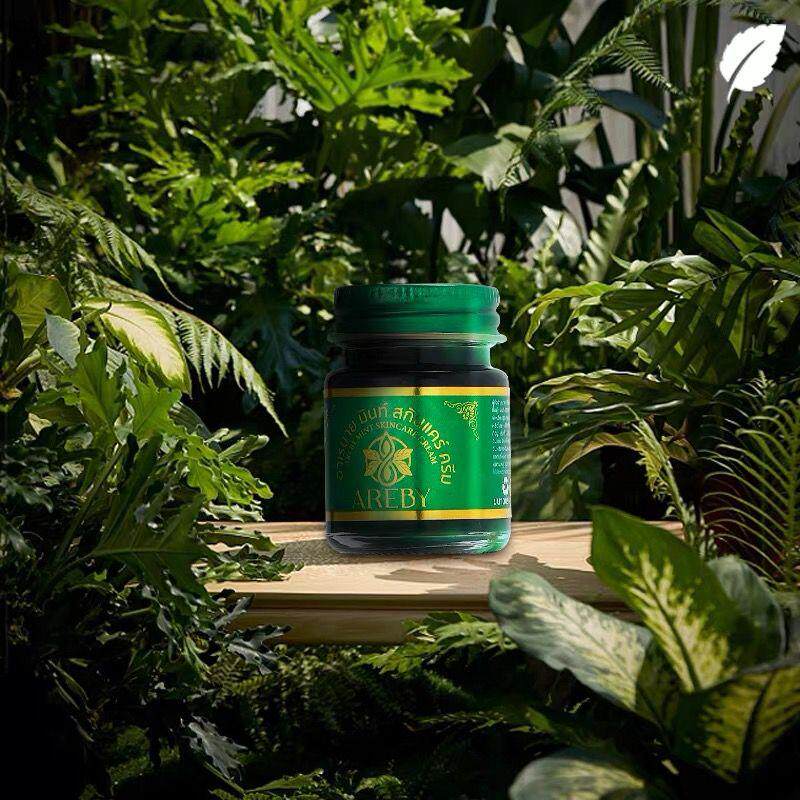 泰国AREBY青草膏正品原装蚊虫叮咬膏绿药膏薄荷膏