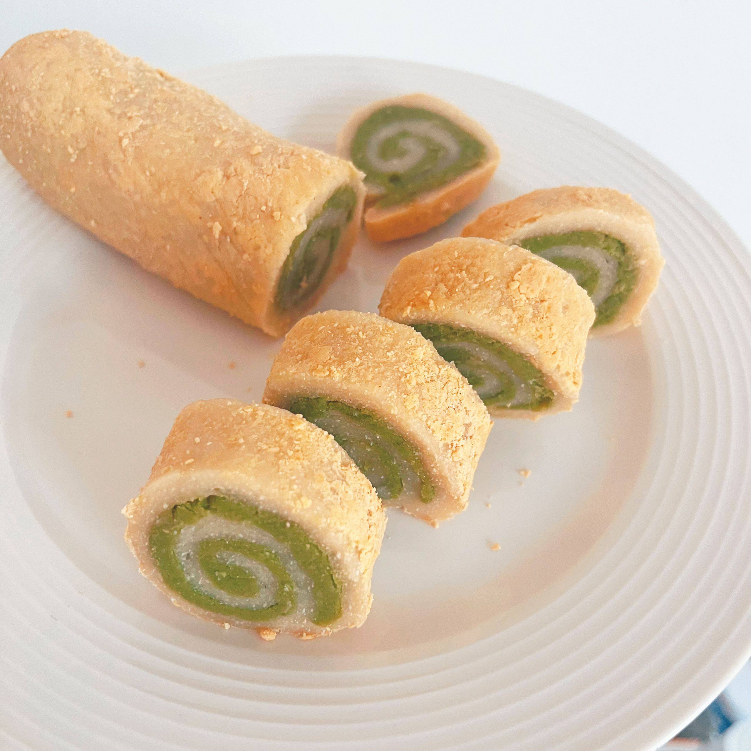 轻卡抹茶桂花绿豆驴打滚低碳低脂零食无蔗糖食品糯叽叽无面粉
