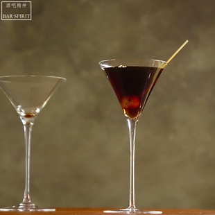 手工三角鸡尾酒杯Martini 水晶鸡尾酒杯 Glass V型马天尼杯 日式