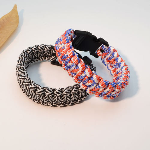情侣伞绳运动亮色手链手工编织