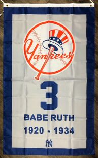 MLB New York Yankees Babe Ruth Flag纽约扬基队棒球球迷旗帜