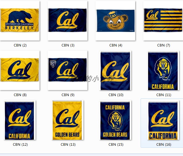 university of california cal flag加州大学队球迷装饰旗帜定制