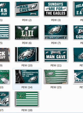 Football Philadelphia Eagles Flag 费城老鹰队装饰旗帜挂毯