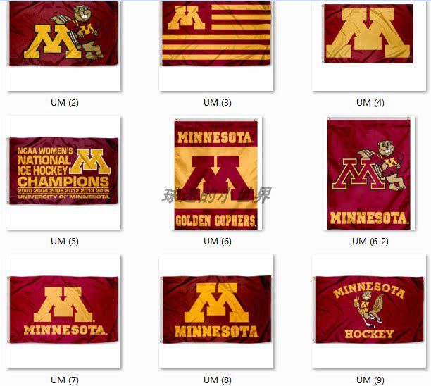 university of minnesota flag美国明尼苏达大学名校海报旗帜