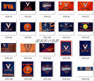 Virginia Cavaliers Flag弗吉尼亚大学骑兵队球迷装饰旗帜