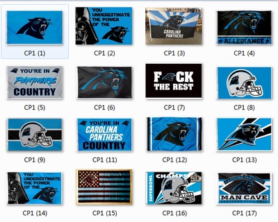 Carolina Panthers Flag卡罗来纳黑豹队球迷俱乐部装饰海报旗挂毯