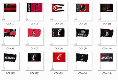 College Cincinnati Bearcats Car Flag辛辛那提大学熊狸队车旗
