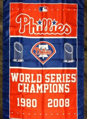 MLB Philadelphia Phillies World Series Championship Flag