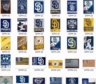 MLB San Padres Flag圣地亚哥教士队海报旗帜车旗定 Diego House