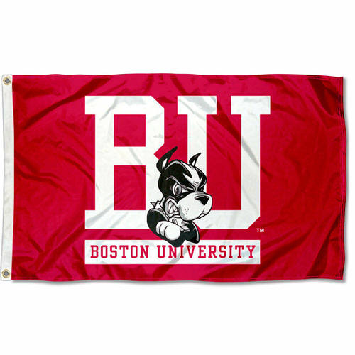 Boston university Flag波士顿大学壁画球迷会场装饰旗帜
