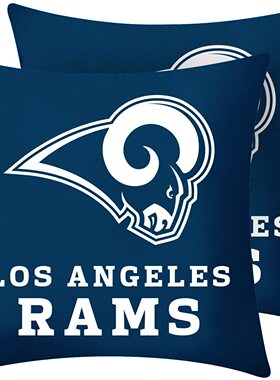 Los Angeles Rams pillowcase洛杉矶公羊队球迷抱枕套DIY抱枕