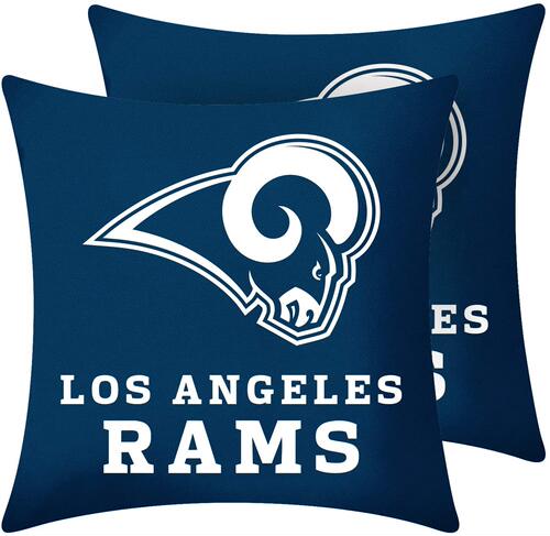 Los Angeles Rams pillowcase洛杉矶公羊队球迷抱枕套DIY抱枕 - 封面