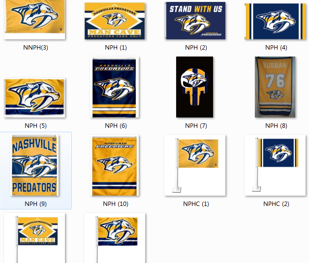 NHL Nashville Predators Flag纳什维尔掠夺者队装饰旗帜车旗
