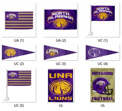 North Alabama UNA Lions College Flag美国大学学院名校旗帜
